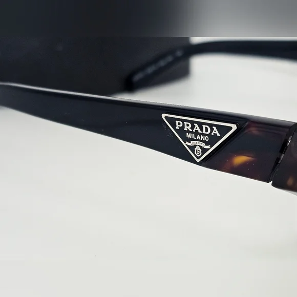 Prada Tortoise Shell Glasses PR07ZV Rectangle Eyeglasses RX Apprx -2.0 - Picture 6 of 11